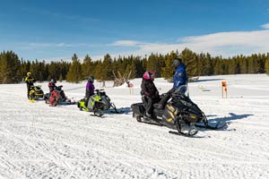 Photo of individual snowmobiler