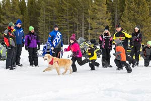 Photo of individual snowmobiler