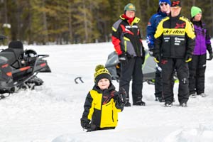 Photo of individual snowmobiler