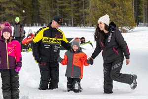 Photo of individual snowmobiler