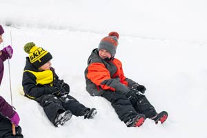 Photo of individual snowmobiler