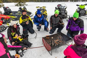 Photo of individual snowmobiler