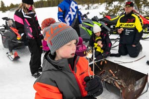 Photo of individual snowmobiler