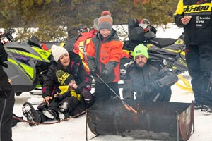 Photo of individual snowmobiler