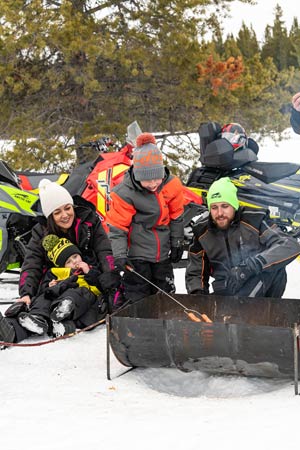 Photo of individual snowmobiler