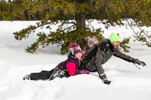 Photo of individual snowmobiler