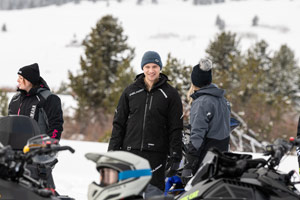 Photo of individual snowmobiler