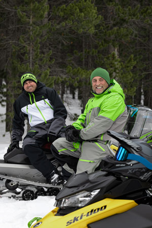 Photo of individual snowmobiler