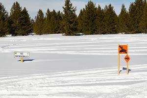 Fun snowmobile photo