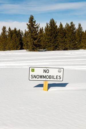 Fun snowmobile photo