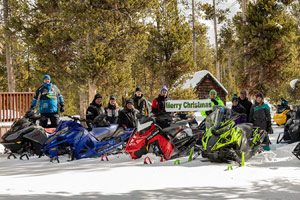 Fun snowmobile photo