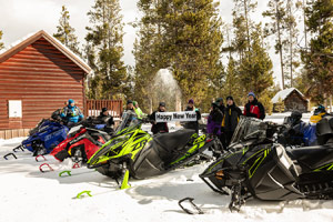 Fun snowmobile photo