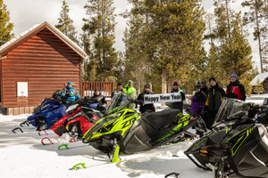 Fun snowmobile photo