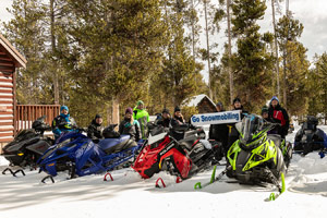 Fun snowmobile photo