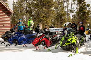 Fun snowmobile photo